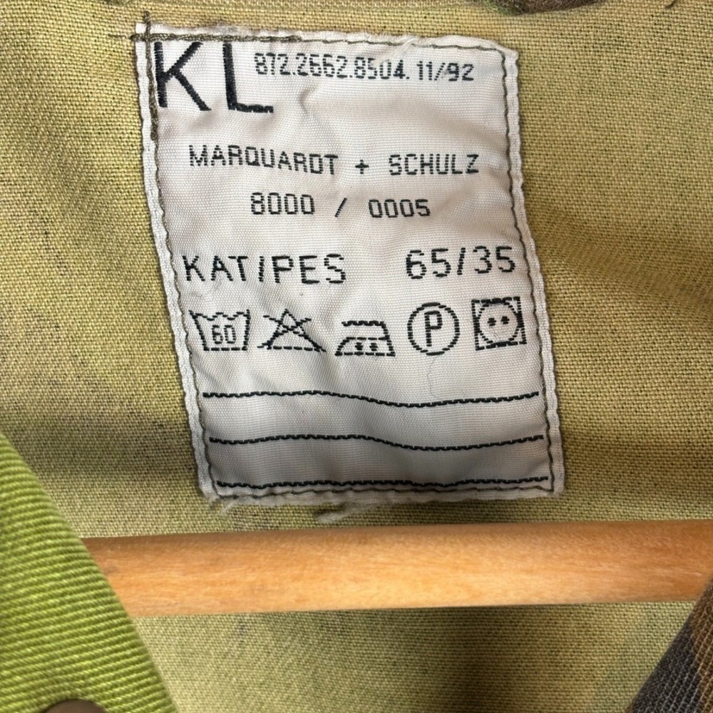 Marquardt + Schulz Military Jacket Mens XL Green Camo Dutch DPM Field Shirt 1992 - Picture 2 of 15